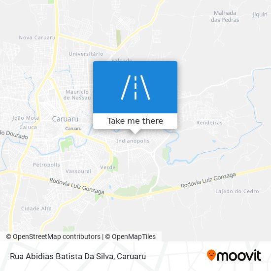 Mapa Rua Abidias Batista Da Silva