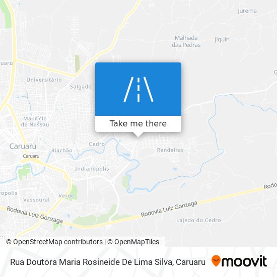 Mapa Rua Doutora Maria Rosineide De Lima Silva