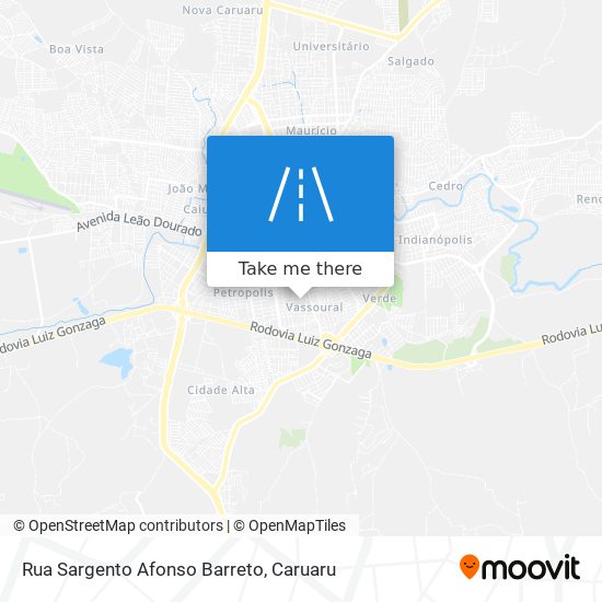 Rua Sargento Afonso Barreto map