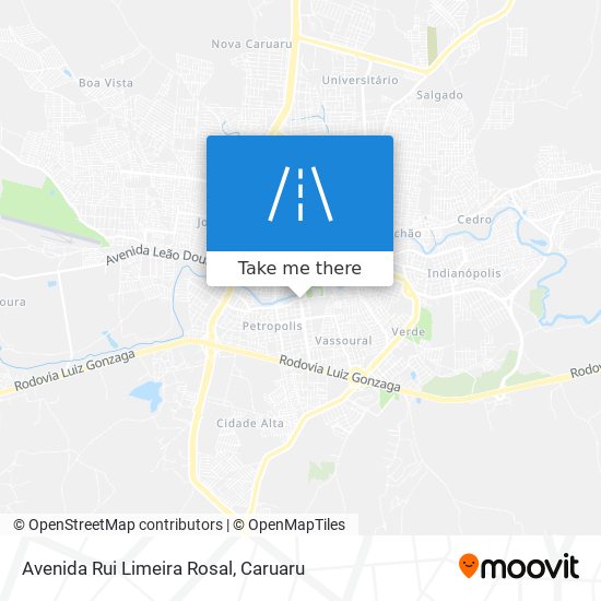 Mapa Avenida Rui Limeira Rosal