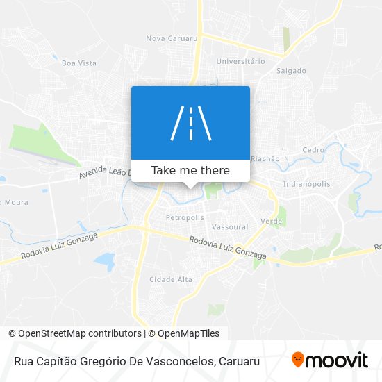 Mapa Rua Capítão Gregório De Vasconcelos