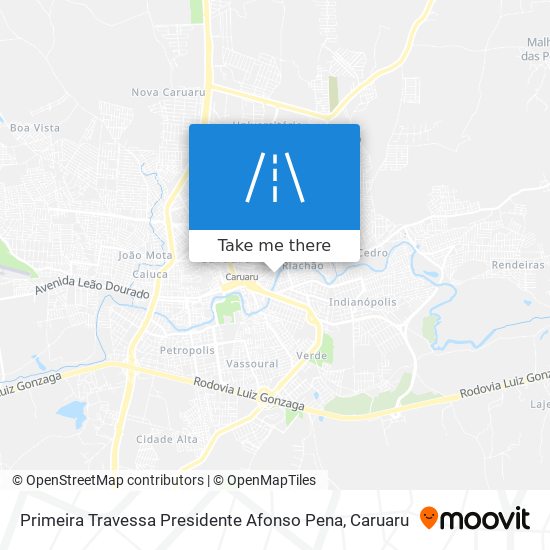 Primeira Travessa Presidente Afonso Pena map