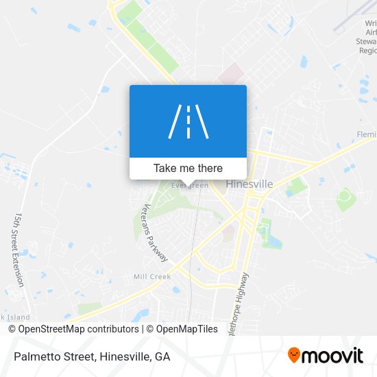 Mapa de Palmetto Street