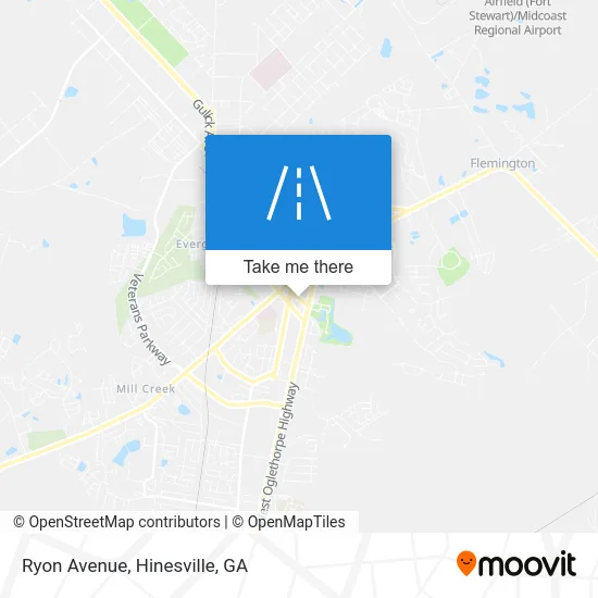 Ryon Avenue map