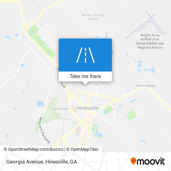 Georgia Avenue map