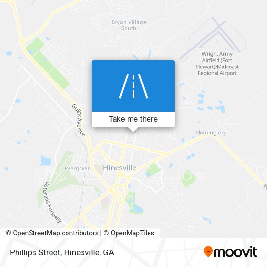 Phillips Street map
