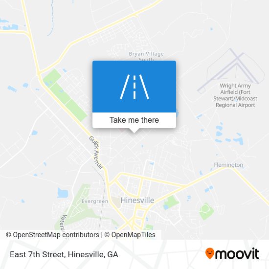 East 7th Street map