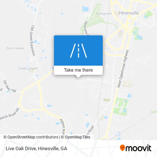 Mapa de Live Oak Drive