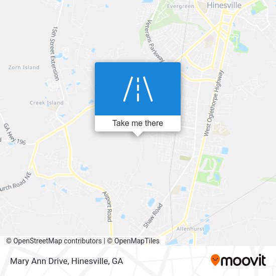 Mary Ann Drive map