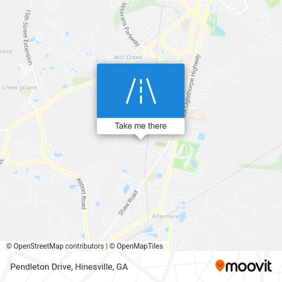 Pendleton Drive map