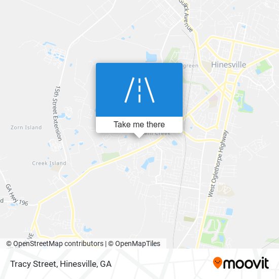 Tracy Street map