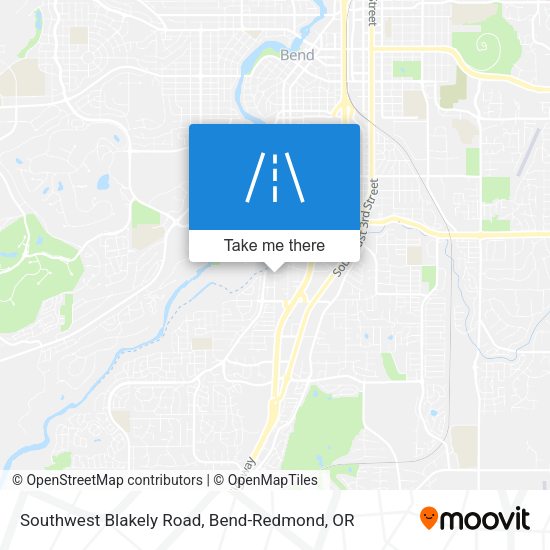 Southwest Blakely Road map