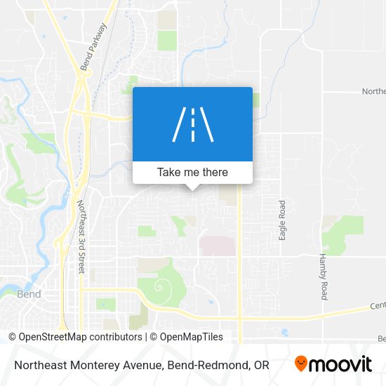 Northeast Monterey Avenue map