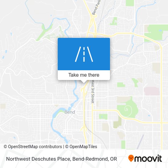 Northwest Deschutes Place map