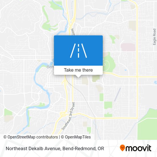 Mapa de Northeast Dekalb Avenue