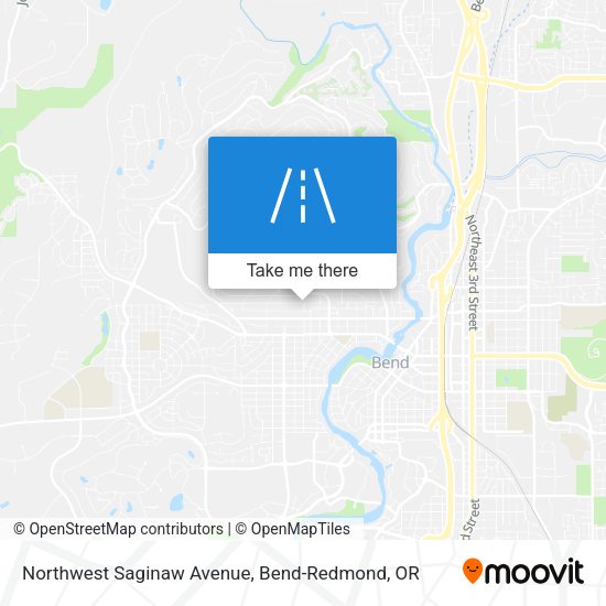 Northwest Saginaw Avenue map
