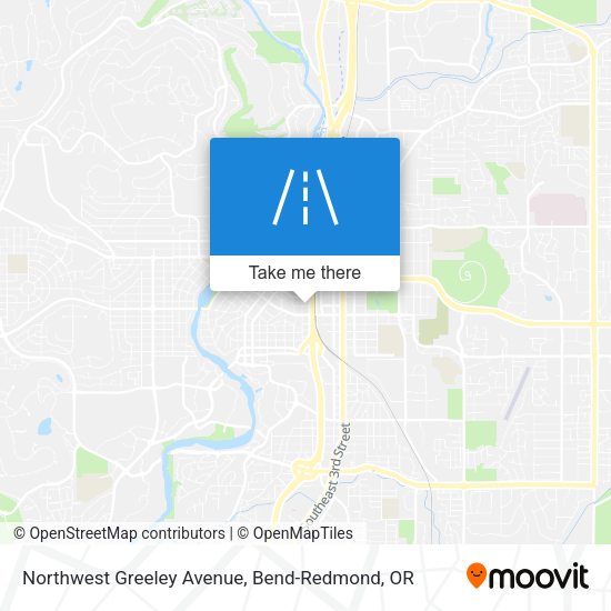 Mapa de Northwest Greeley Avenue