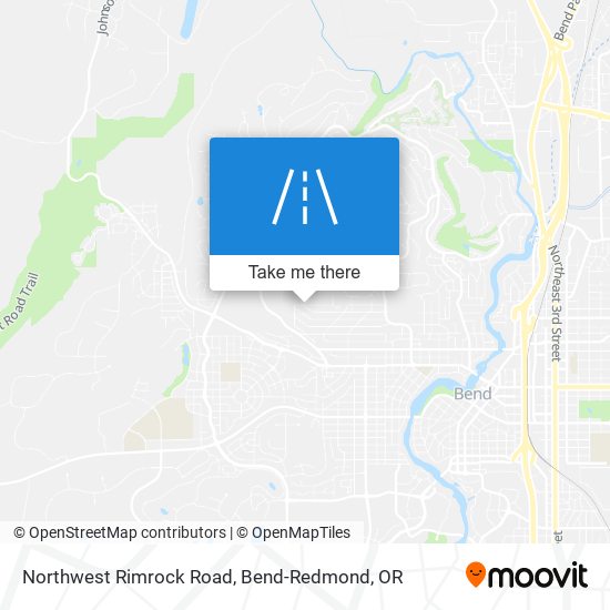 Northwest Rimrock Road map