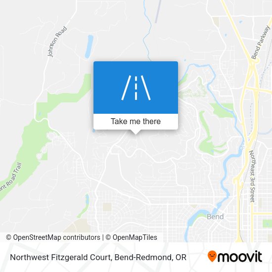 Northwest Fitzgerald Court map