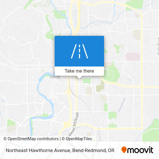 Northeast Hawthorne Avenue map