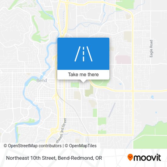 Northeast 10th Street map