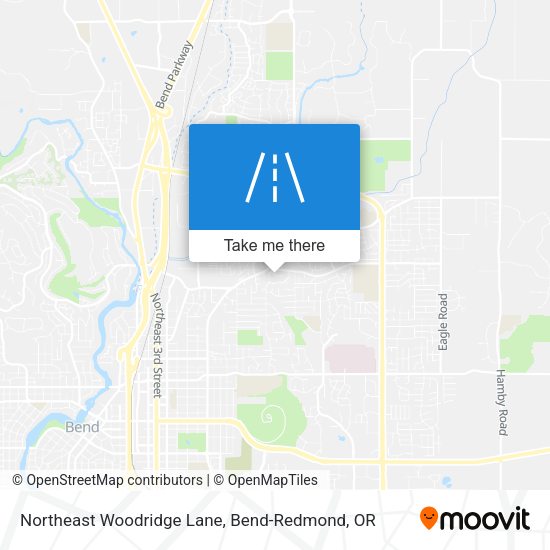 Northeast Woodridge Lane map