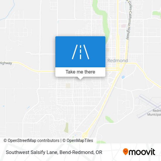 Southwest Salsify Lane map