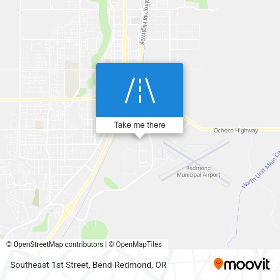 Southeast 1st Street map