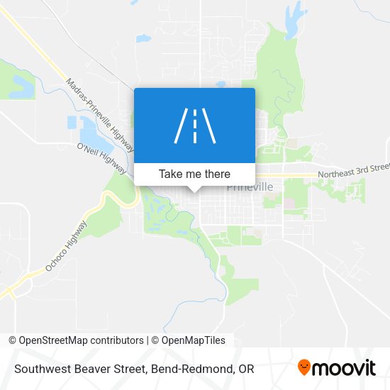 Southwest Beaver Street map