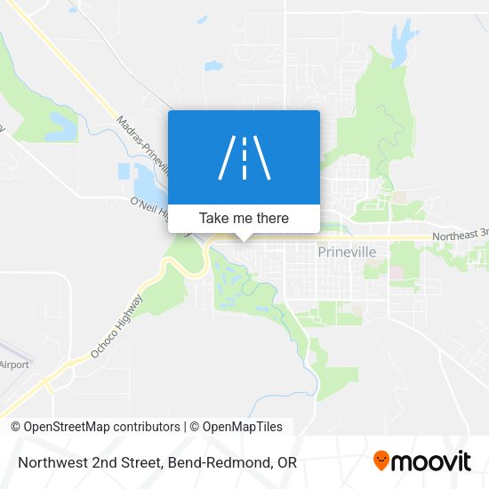 Northwest 2nd Street map
