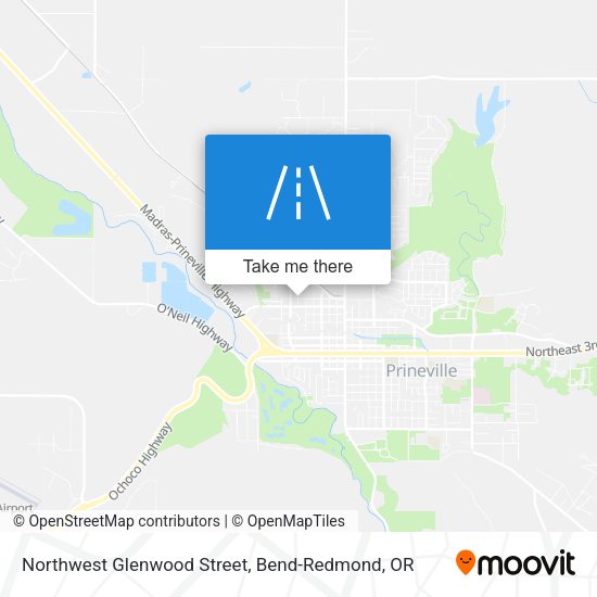 Northwest Glenwood Street map