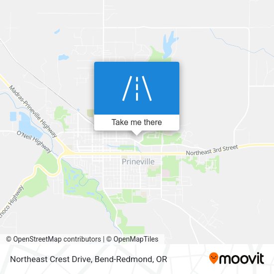Northeast Crest Drive map