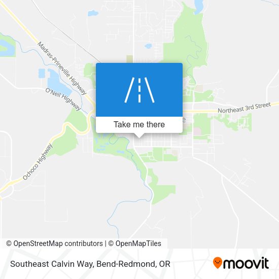 Southeast Calvin Way map