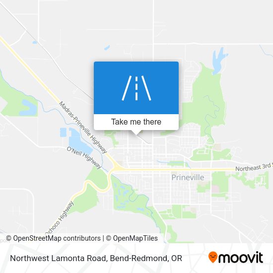 Northwest Lamonta Road map