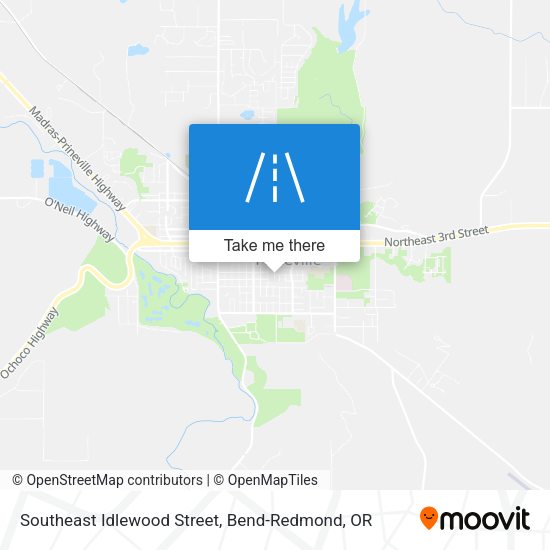 Southeast Idlewood Street map