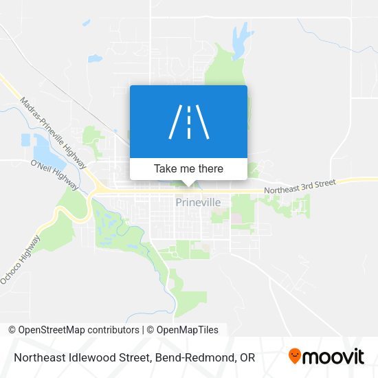 Mapa de Northeast Idlewood Street
