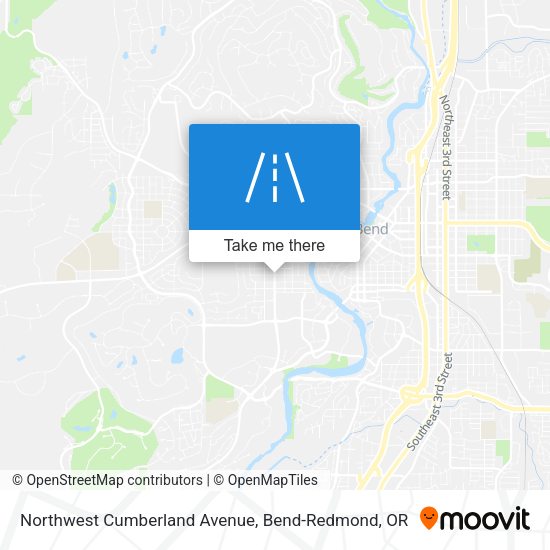 Northwest Cumberland Avenue map