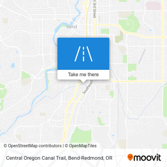 Mapa de Central Oregon Canal Trail