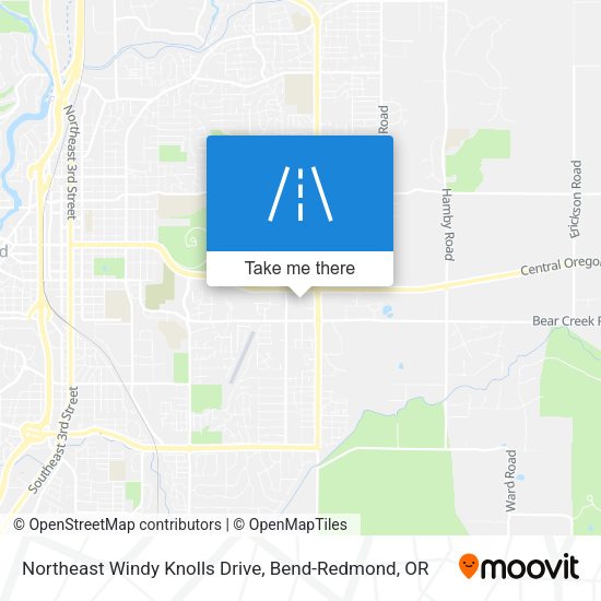 Northeast Windy Knolls Drive map