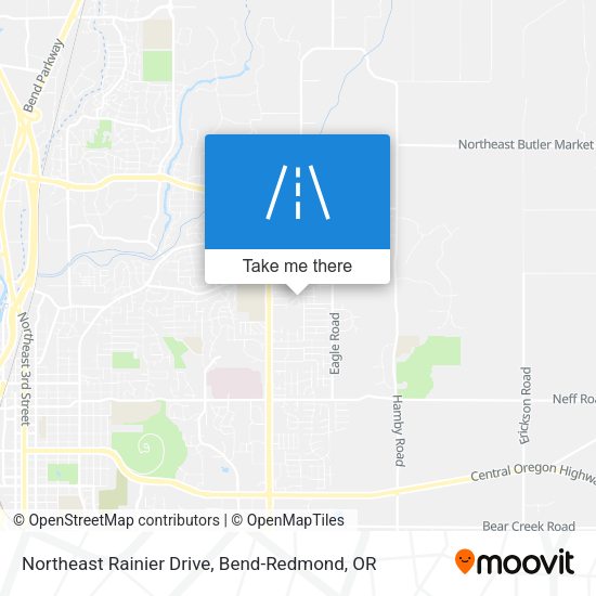 Northeast Rainier Drive map