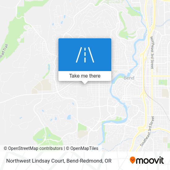 Northwest Lindsay Court map