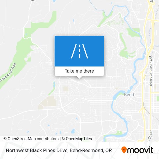 Mapa de Northwest Black Pines Drive