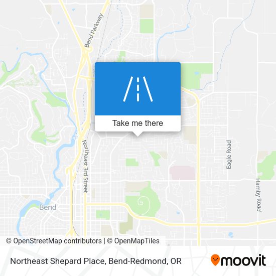 Northeast Shepard Place map