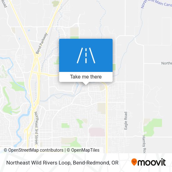 Northeast Wild Rivers Loop map
