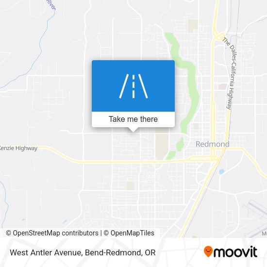 West Antler Avenue map