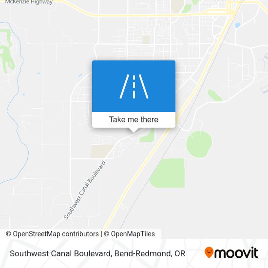 Southwest Canal Boulevard map