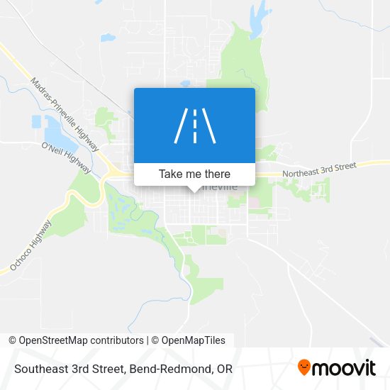Southeast 3rd Street map