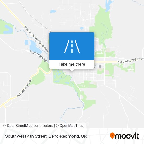 Southwest 4th Street map