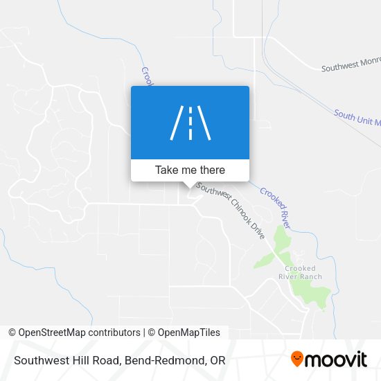 Southwest Hill Road map