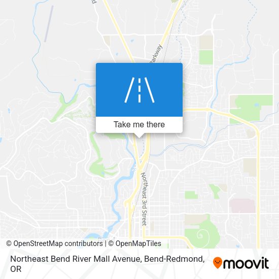 Northeast Bend River Mall Avenue map